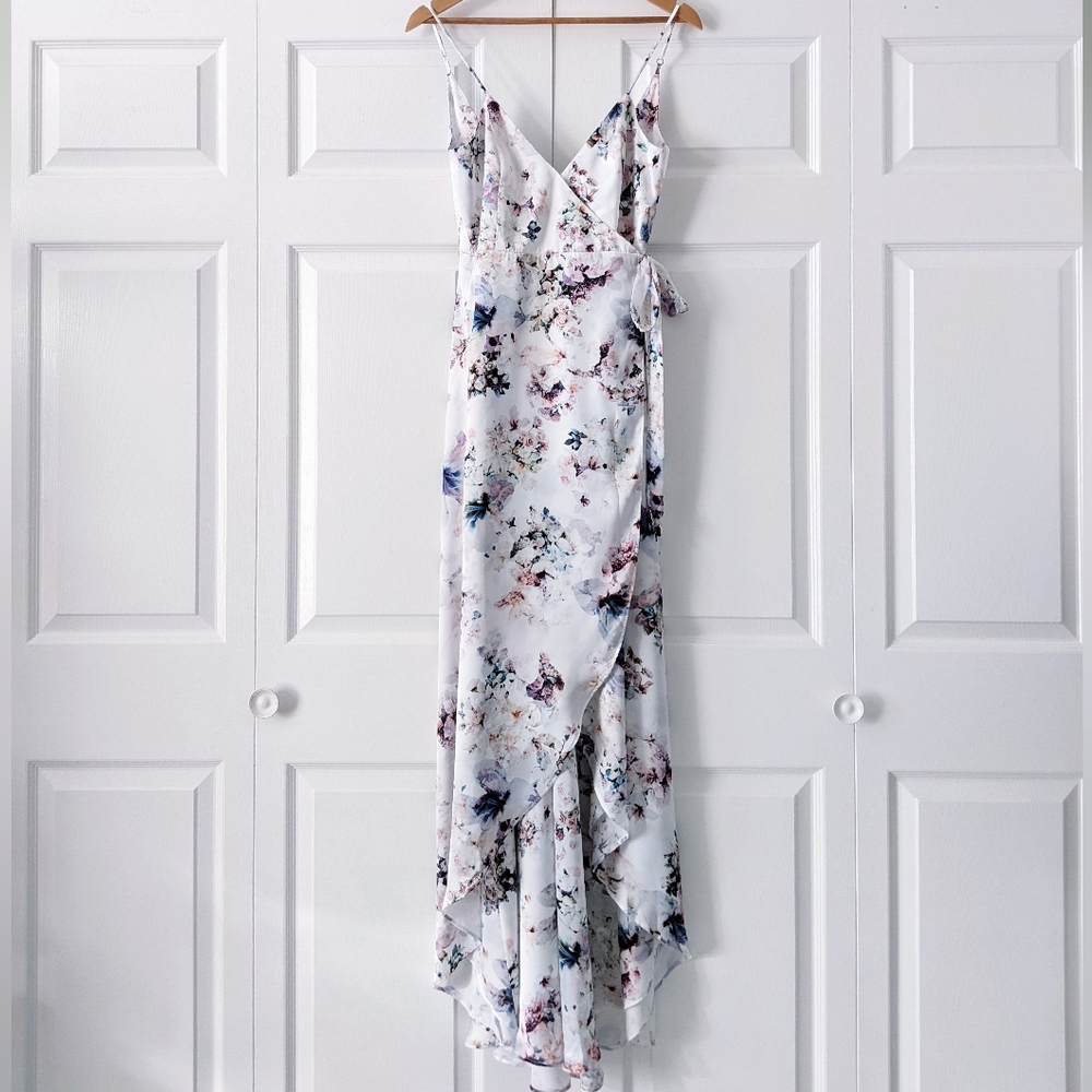 Show Me Your Mumu Mariah Floral Print Wrap Maxi Dress | Size S - Picture 4 of 15